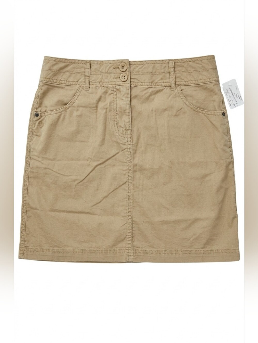 MEC Organic Cotton Tan Solstice 2 Utility Hiking Skirt 2011 Archival NWT Size 10